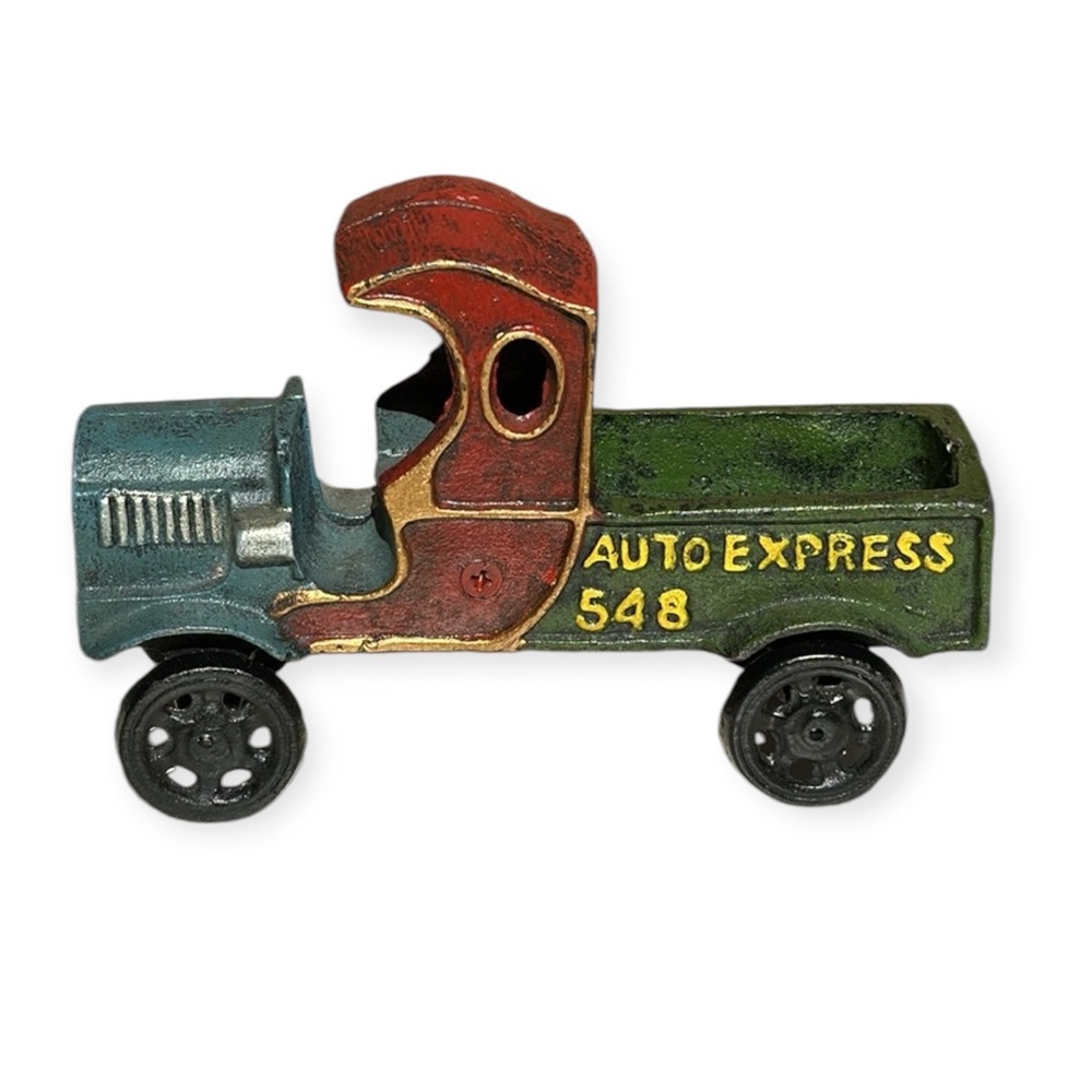 Vintage Cast Iron Ford Model T Toy Car - Iron Art Co J.M. 131, vintage toy